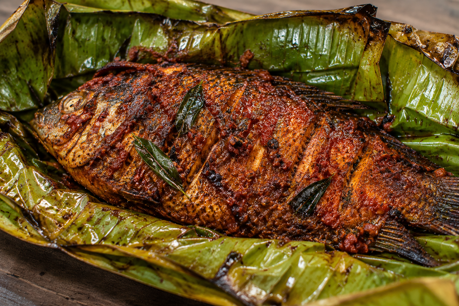 Kerala Fish Pollichathu